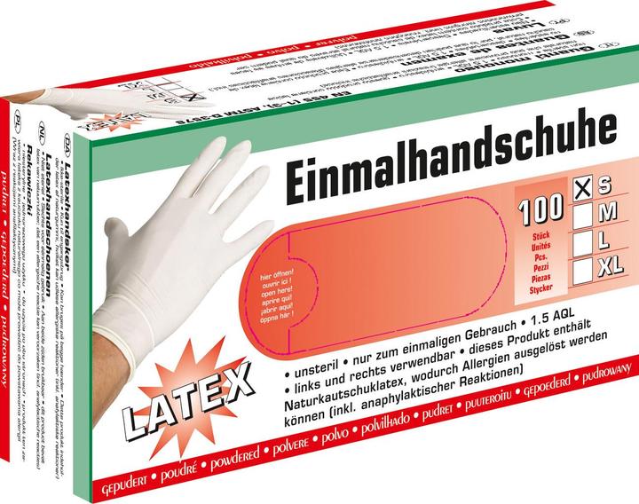 Produktbild Kerbl Handschuhe Latex Gr.L leicht gepudert,VE:100St. (L)