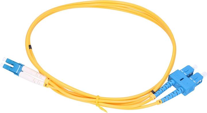 Image du produit Extralink SC/UPC-LC/UPC | Cordon de brassage | Jednomodowy, Duplex, G657A1, 3mm, 2m (U/FTP, 2 m)