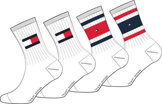 Actual product image Tommy Hilfiger Th Kids Sock 4p Flag & Sport Stripe (pack of 4, 35 - 38)