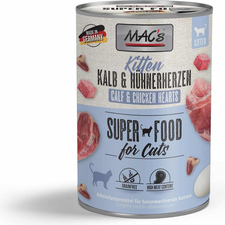 Produktbild MAC's Kalb & Hühnerherzen (Junior, 1 Stk., 200 g)