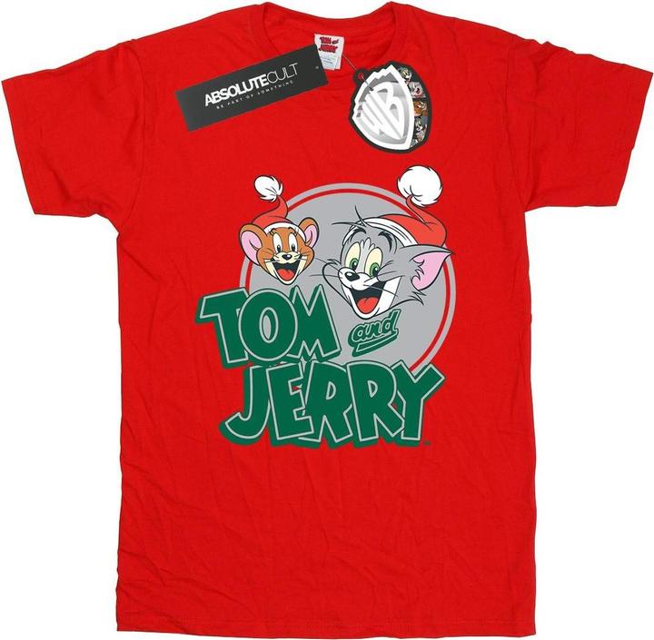 Tom & Jerry Christmas Greetings TShirt (L)