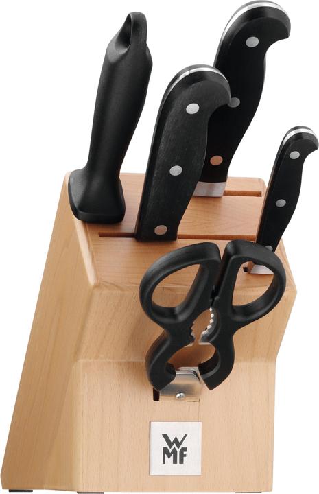Produktbild WMF Messerset Messerblock mit 3 Messer 6tlg Spitzenklasse Plus Wetzstahl Schere