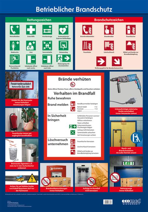 Produktbild Ecomed Wandtafel Betrieblicher Brandschutz