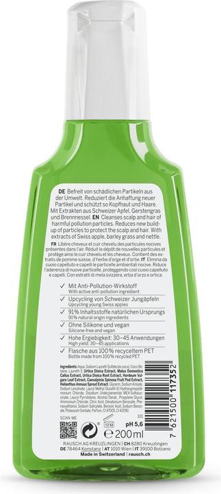 Image du produit Rausch Shampooing antipollution à la pomme suisse (200 ml, Shampoing liquide)