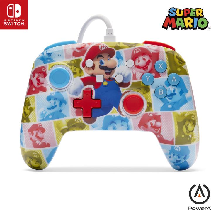 Actual product image PowerA Switch Controller Enhanced wired Mario Hero (Switch)
