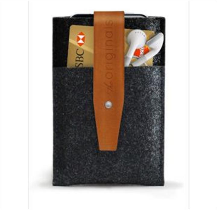 Actual product image Mujjo Wallet for iPhone 3G/3GS/4/4S Dark Grey/Brown (Apple iPhone 4, Apple iPhone 3GS, Apple iPhone 4s, Apple iPhone 3G)