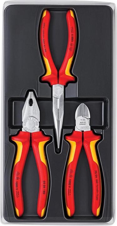 Produktbild Knipex 00 20 12 Elektro Vde Zangensatz 3 Teile