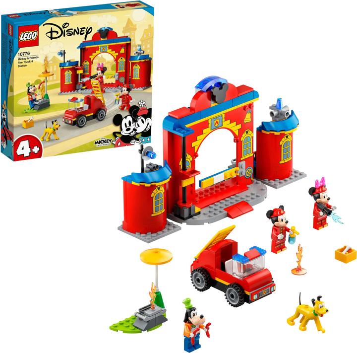 Actual product image LEGO Disney 10776 Mickey and Friends fire station and car (10776, LEGO Disney)