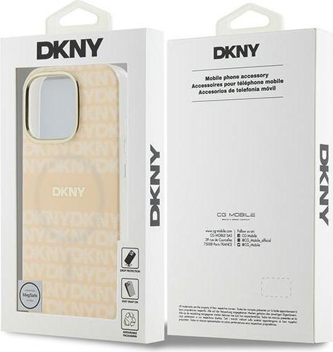 Immagine prodotto DKNY DKHMP16XHRHSEP Custodia rigida iPhone 16 Pro Max 6.9" różowy/rosa con motivo a righe ripetuto (Apple iPhone 16 Pro Max)