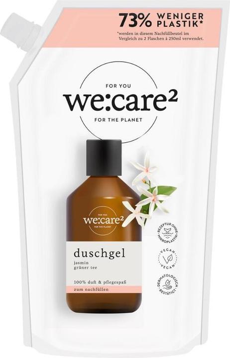 Actual product image we:care2 Nachfüllbeutel Duschgel, Jasmin-Grüner Tee (500 ml)