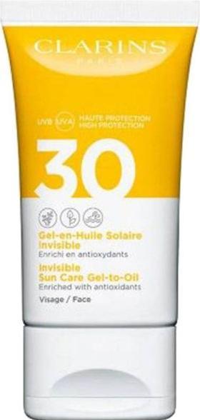 Immagine prodotto Clarins Sole - Gel-en-Huile Solaire Invisible Visage SPF30 (Crema solare viso, SPF 30, 50 ml, 72 g)