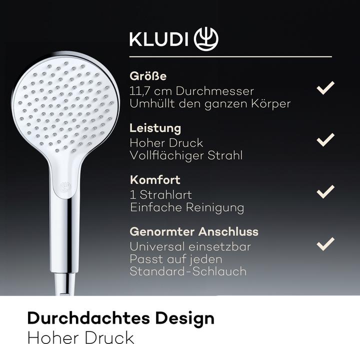 Actual product image Kludi X3 Shower head (1 Beam types, 15 l/min)