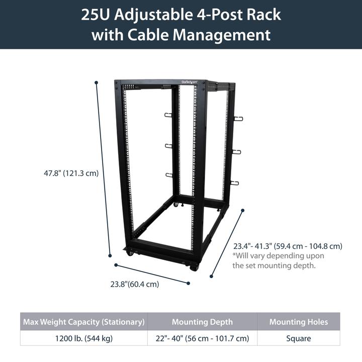 Produktbild StarTech Open Frame (25 HE, 19 Zoll Rack)