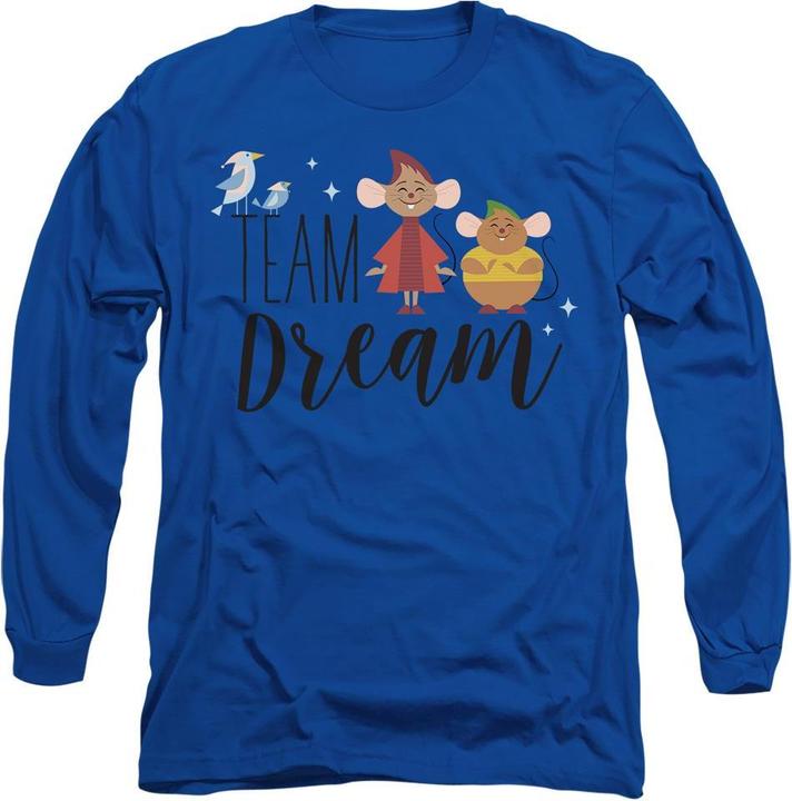 Actual product image Cinderella Unisex Adult Team Dream Jaq And Gus T-Shirt (L)
