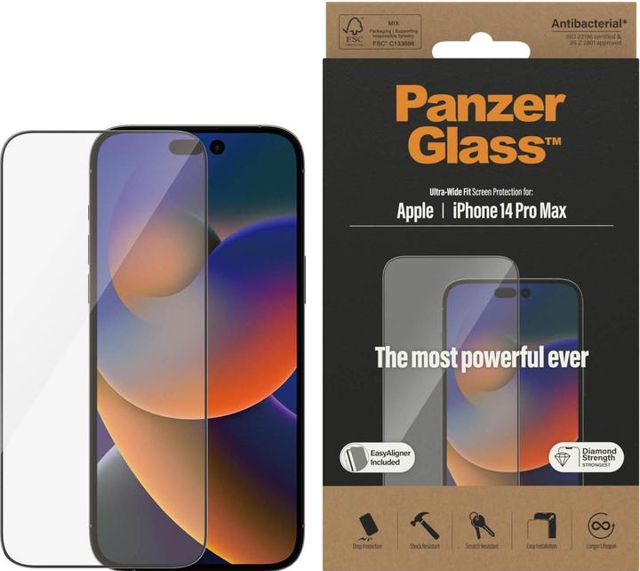 Immagine prodotto PanzerGlass Vestibilità ultra-ampia (1 Pezzo/i, Apple iPhone 14 Pro Max)