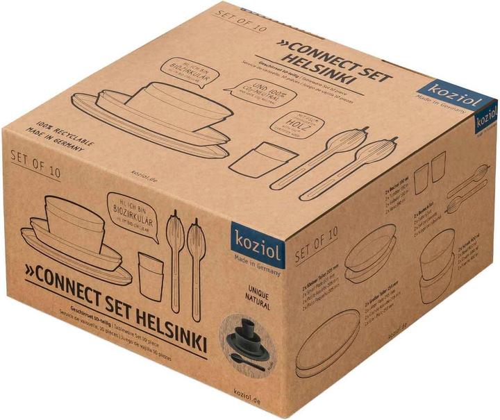 Actual product image Koziol Tableware set 10pcs.grey (10 Piece)