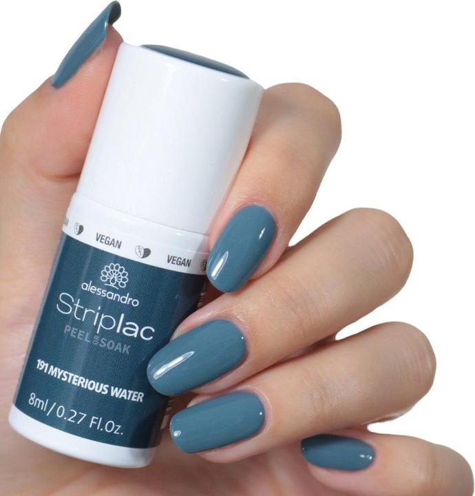 Actual product image Alessandro Striplac Peel or Soak off Mysterious Water (191 Mysterious Water, UV gel varnish)