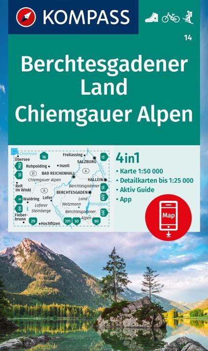 Produktbild KOMPASS Wanderkarte 14 Berchtesgadener