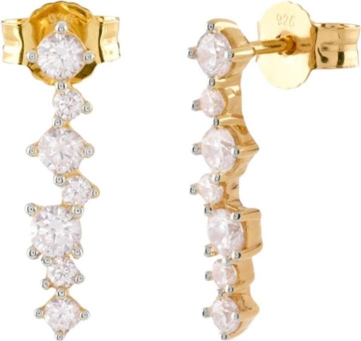 Guess 18MM JARDIN CRYSTALS PENDANT Ohrringe (Silber 925)
