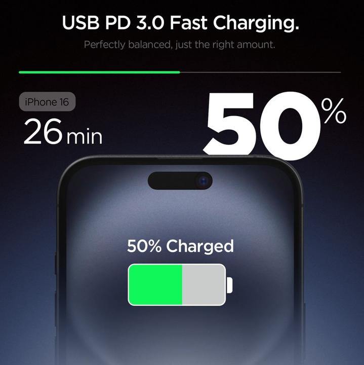 Image du produit Spigen Essential EE201EU 1-Port 20W Wall Charger Black (20 W)