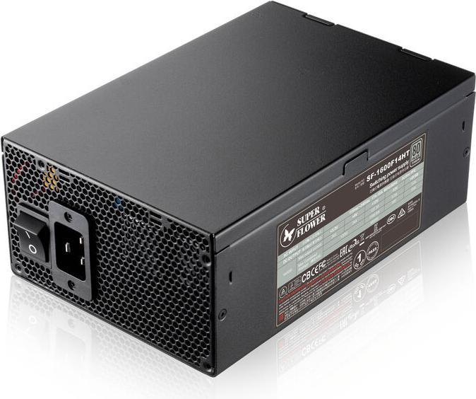 Actual product image Super Flower LEADEX TITANIUM 1600W 80 PLUS Titanium Netzteil – 1.600 Watt, schwarz (1.60 W)