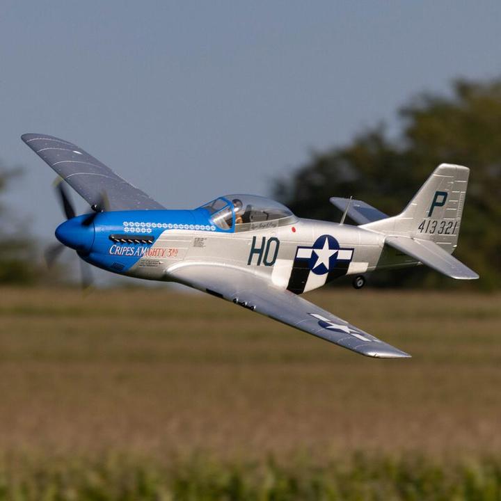 Actual product image E-Flite P-51D Mustang 1200mm Electric Motor Warbird PNP (Warbird)
