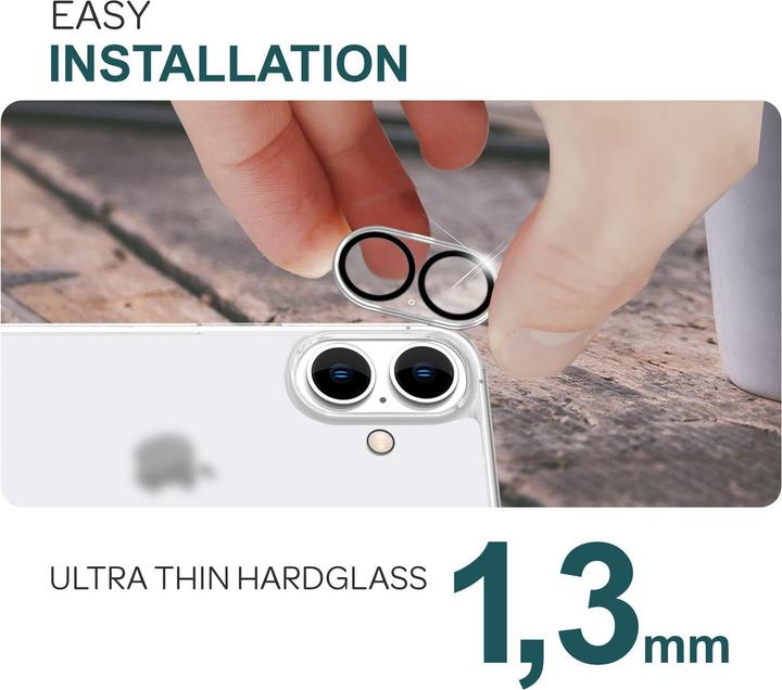 Produktbild Nalia 2x Kamera Schutzglas (2 Stück, Apple iPhone 16)