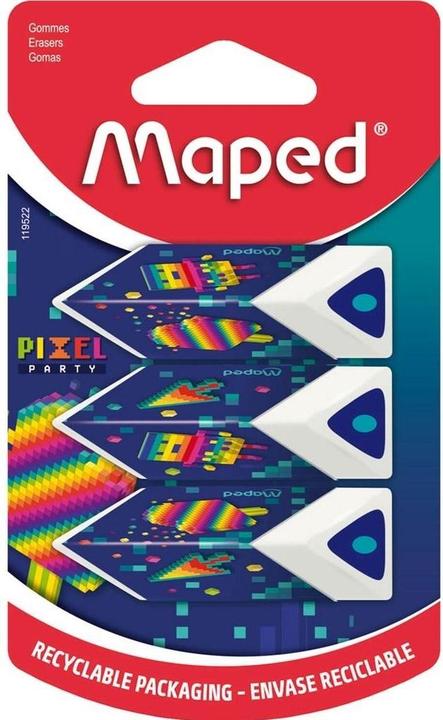 Produktbild Magni Radierer PYRAMIDE PIXEL PARTY 3er