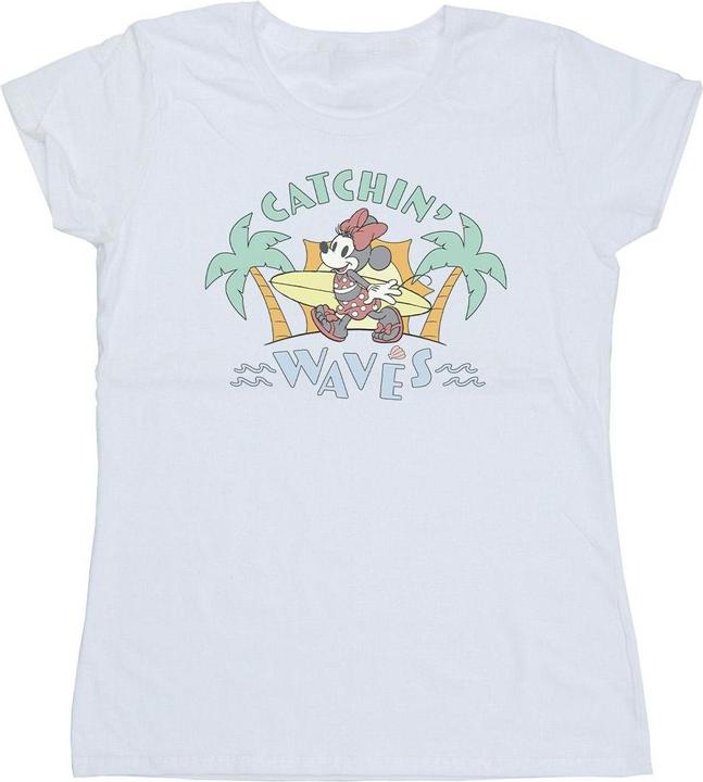 Disney Minnie Mouse Catchin Waves TShirt (XXL)