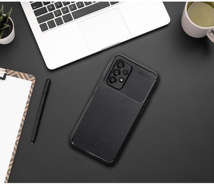 Produktbild OEM Back panel cover Case CARBON PREMIUM for SAMSUNG S25 black (Samsung Galaxy S25)