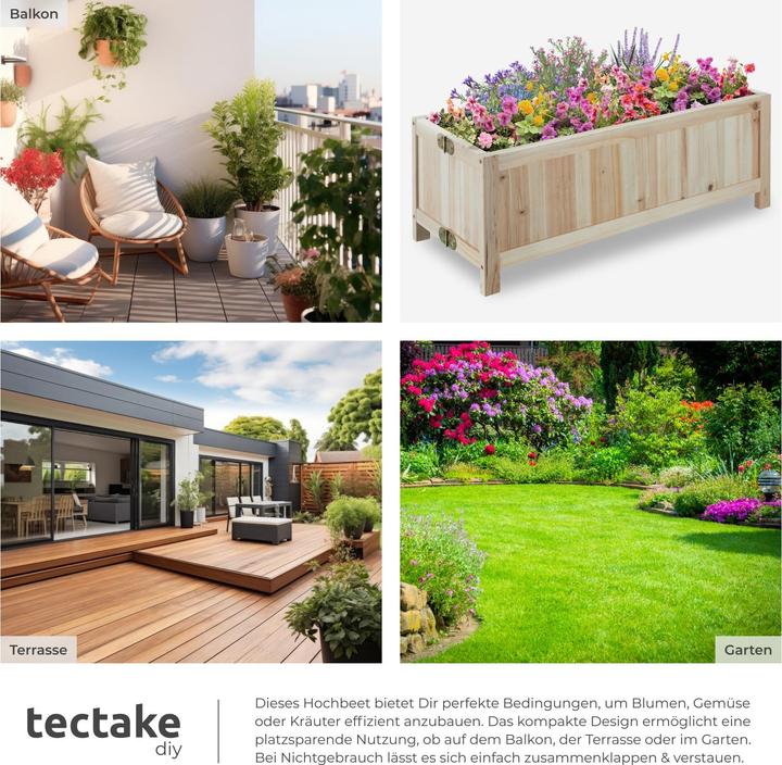 Actual product image tectake Blomster
