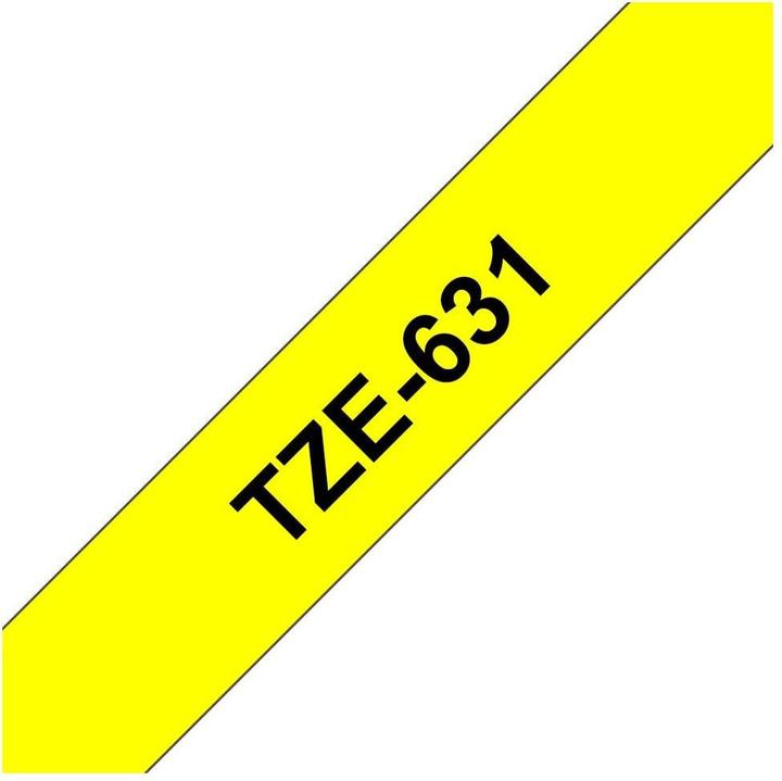 Actual product image Brother Tze-631 (1.20 cm, Yellow, Black)