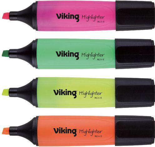 Actual product image Niceday Highlighter HC1-5 Coloured assorted 4 pieces (Assorted colours, 5 mm, 4 x)
