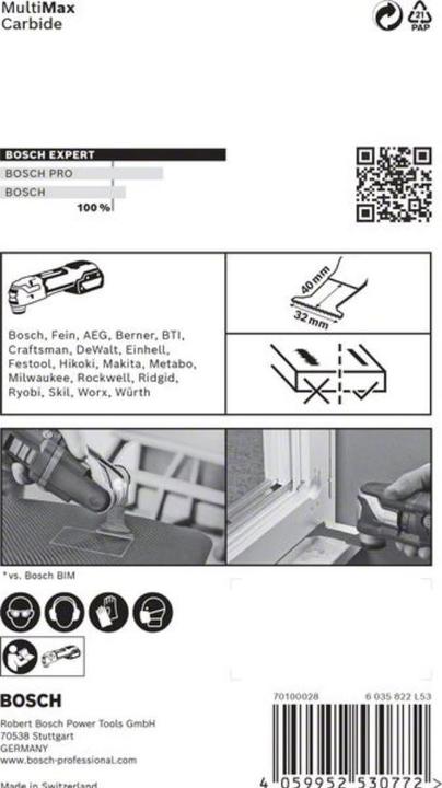 Produktbild Bosch Professional Zubehör EXPERT MultiMax AIZ 32 APIT Blatt für Multifunktionswerkzeuge, 32 mm, 5 Stück