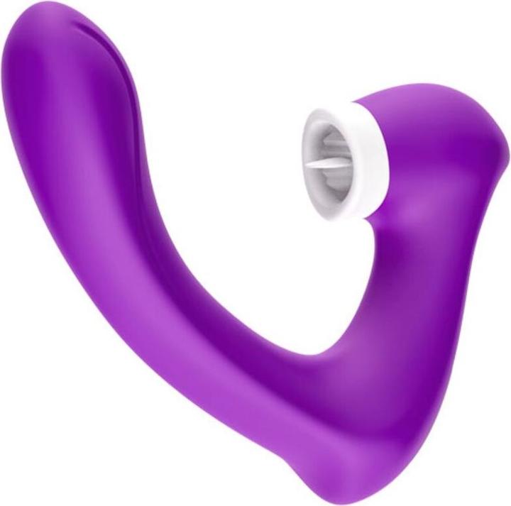 Productafbeelding Armony Secretkiss Licks Vibrerende Clitoris En Vibrator, Gebogen Paars