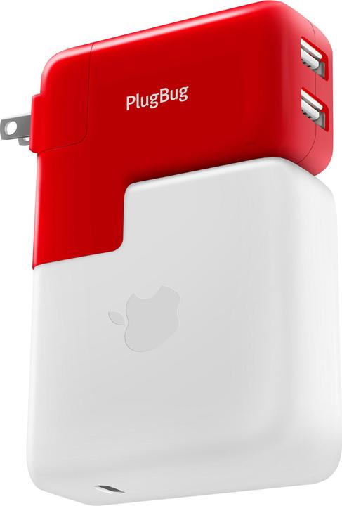 TwelveSouth PlugBug Duo dual travel charger power supply adapter for MacBooks 2x USB ports