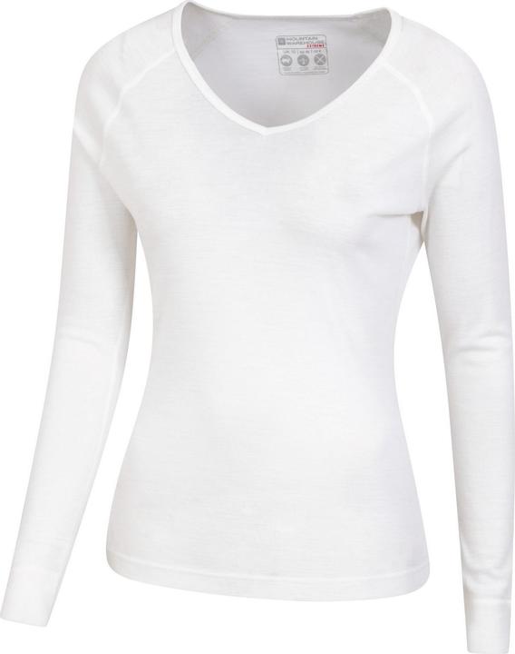 Actual product image Mountain Warehouse Womens/Ladies Merino Wool V Neck Top (38)