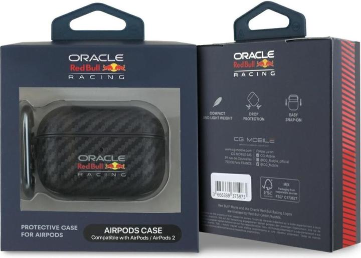 Actual product image Red Bull Case PU Carbon Logo for AirPods Pro 2 (Charging case cover)