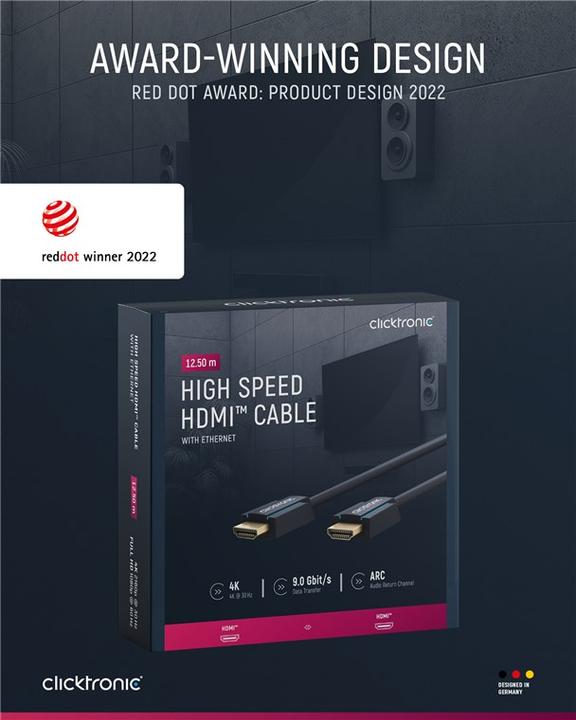 Actual product image clicktronic HDMI (Typ A) — HDMI (Typ A) (12.50 m, HDMI)