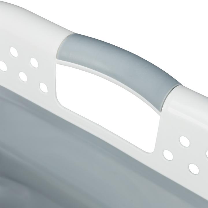 Image du produit Relaxdays Panier à lessive pliable poignées, plastique (50 l)
