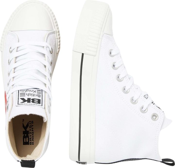 Actual product image British Knights 's canvas trainers with print and embroidery kaya mid (36)