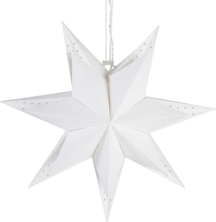 Produktbild VBS 3D Papierstern "45 cm", 10 LEDs, mit Timer, 7-zackig, zum Hängen