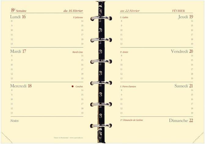 Immagine prodotto Quo Vadis Timer 14 Horizontal Club (Speciale, Copertina rigida, Francese)