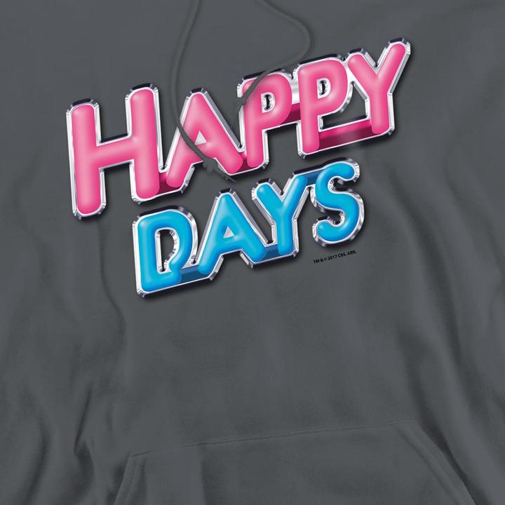 Immagine prodotto Happy Days Felpa con Cappuccio Logo Uomo (XL)