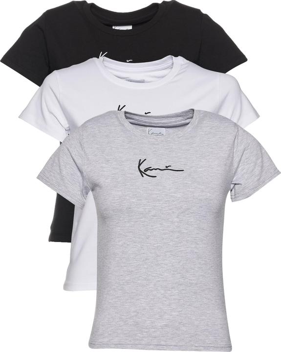 Actual product image Karl Kani KW234-057-4 Small Signature 3-Pack Essential Tight Tee - 126907 (XXS)