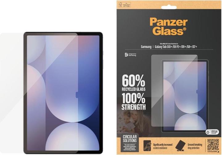 Immagine prodotto PanzerGlass Ultra-Wide Fit (1 Pezzo/i, Galaxy Tab S7+, Galaxy Tab S8+, Galaxy Tab S9 FE+, Galaxy Tab S9+, Galaxy Tab S10+)