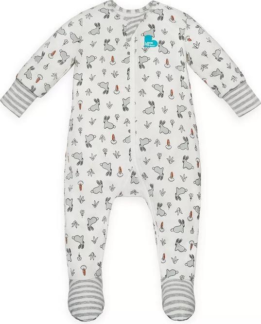 Love to Love Long sleeve enclosed foot onesie (62)