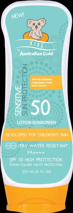 Actual product image Australian Gold Kids Sensitive Protection (Sun lotion, SPF 50, 237 ml)