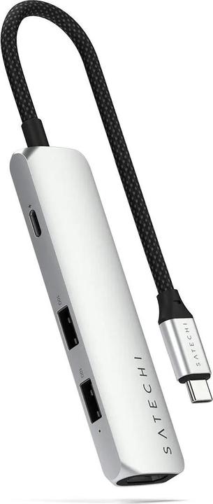 Immagine prodotto Satechi Hub multiplo Slim 4 argento (USB-C, 4 Porti)