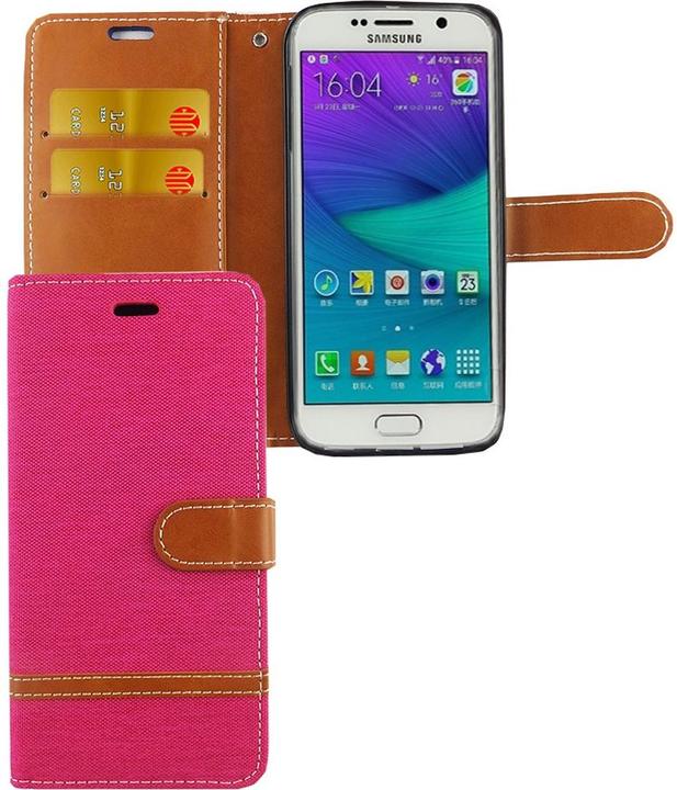 Actual product image König Design Case Mobile Protection for Samsung Galaxy S6 Edge Case Cover Wallet Case New (Samsung Galaxy S6 Edge)